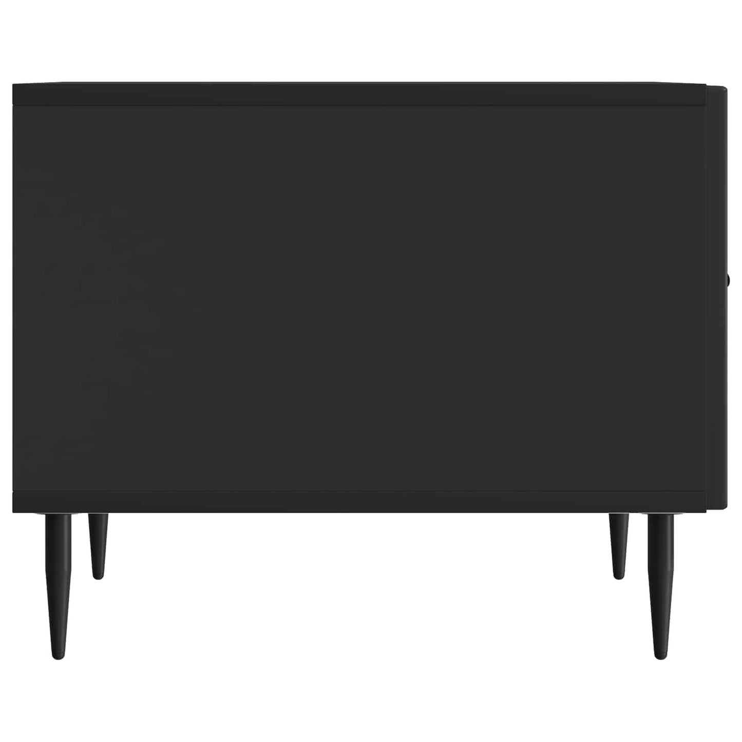 Coffee Table with Drawer Black 49 x 50 x 40 cm Engineered Wood