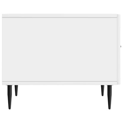 Coffee Table High Gloss White 49 x 50 x 40 cm Engineered Wood