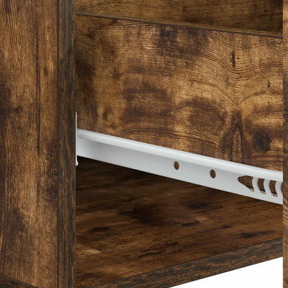 Coffee Table Smoked Oak 49 x 50 x 40 cm Engineered Wood