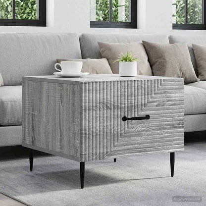Coffee Table Grey Sonoma 49 x 50 x 40 cm Engineered Wood