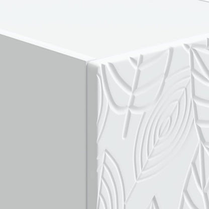 Bedside Table 2 pcs White 43 x 34.5 x 48 cm Engineered Wood