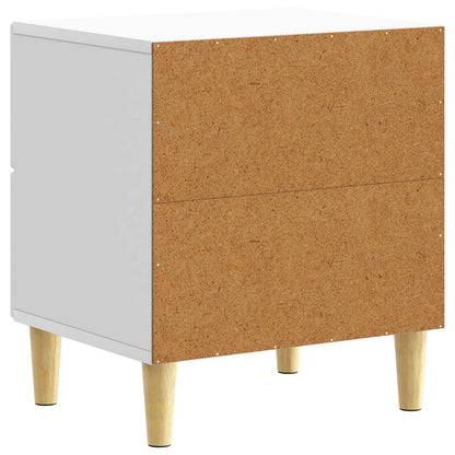 Bedside Table 2 pcs White 43 x 34.5 x 48 cm Engineered Wood