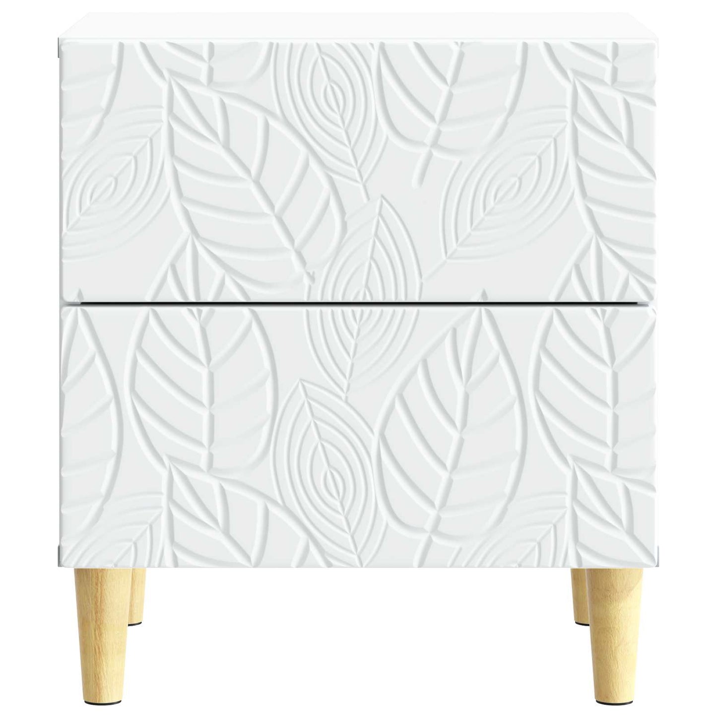 Bedside Table 2 pcs White 43 x 34.5 x 48 cm Engineered Wood