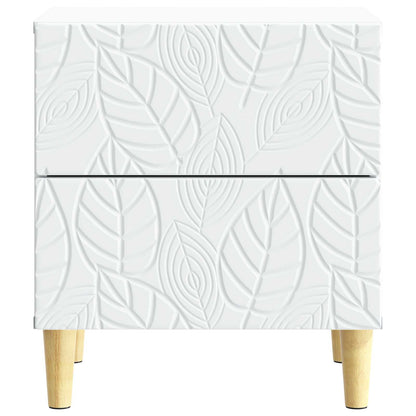 Bedside Table 2 pcs White 43 x 34.5 x 48 cm Engineered Wood