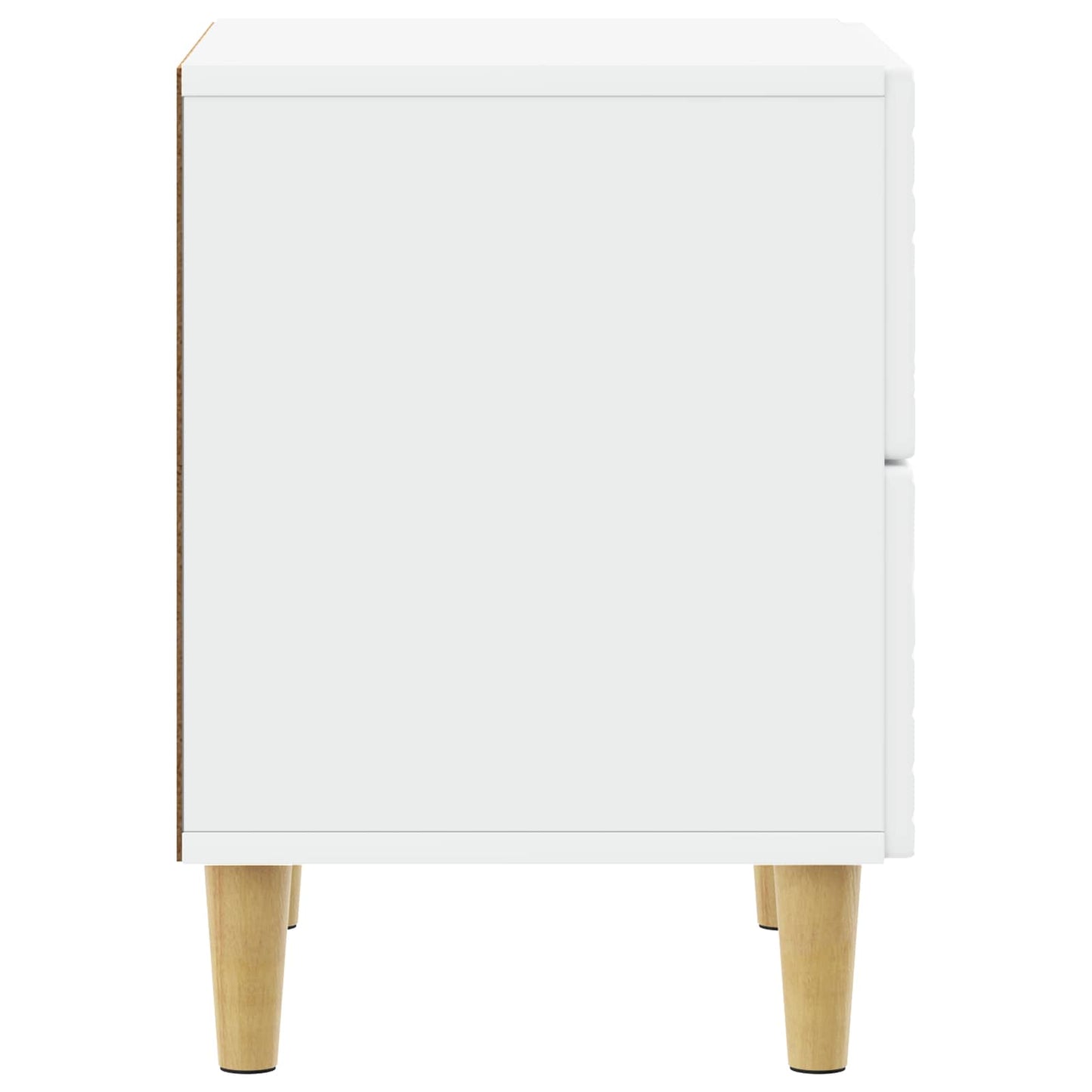 Bedside Table 2 pcs White 43 x 34.5 x 48 cm Engineered Wood