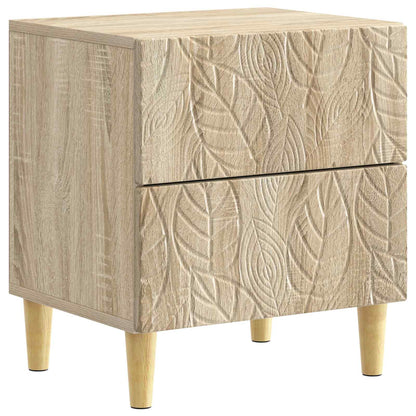 Bedside Table Sonoma Oak 43 x 34.5 x 48 cm Engineered Wood