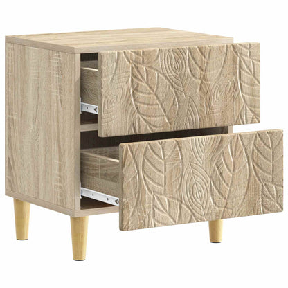 Bedside Table Sonoma Oak 43 x 34.5 x 48 cm Engineered Wood