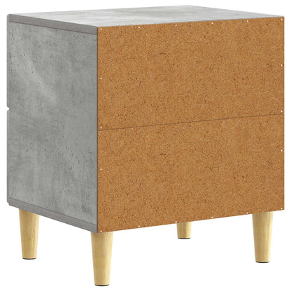 Bedside Table 2 pcs Concrete Grey 43 x 34.5 x 48 cm