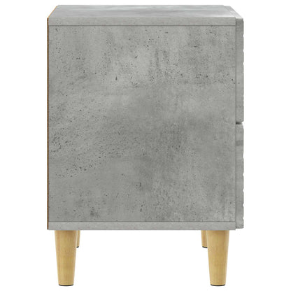 Bedside Table 2 pcs Concrete Grey 43 x 34.5 x 48 cm