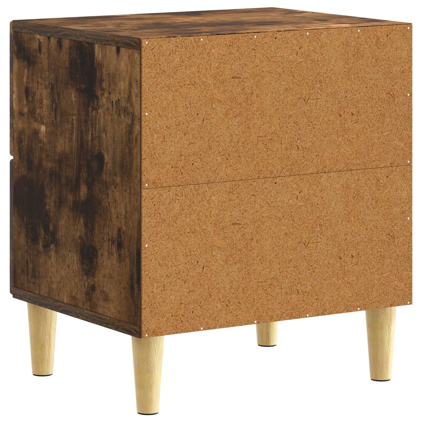 Bedside Table 2 pcs Smoked Oak 43 x 34.5 x 48 cm