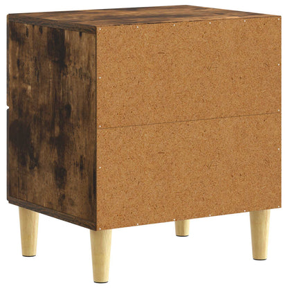 Bedside Table 2 pcs Smoked Oak 43 x 34.5 x 48 cm