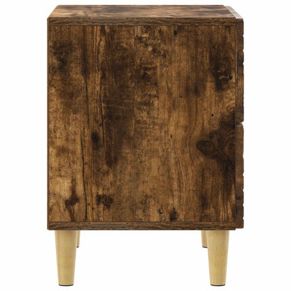 Bedside Table 2 pcs Smoked Oak 43 x 34.5 x 48 cm