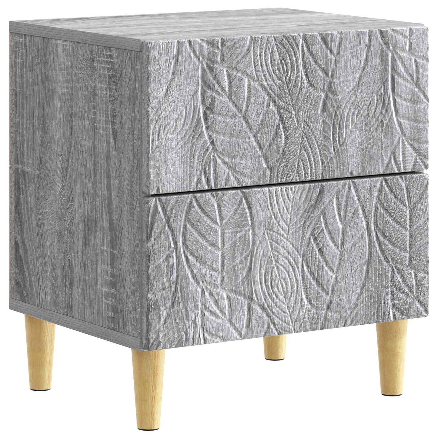 Bedside Table Grey Sonoma 43 x 34.5 x 48 cm Engineered Wood