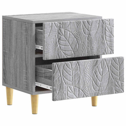 Bedside Table Grey Sonoma 43 x 34.5 x 48 cm Engineered Wood