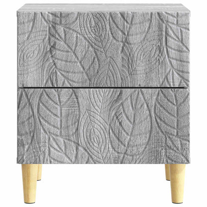 Bedside Table Grey Sonoma 43 x 34.5 x 48 cm Engineered Wood