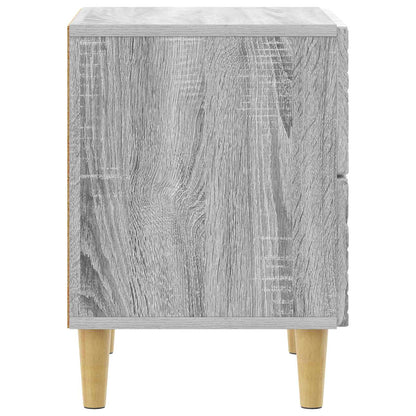 Bedside Table Grey Sonoma 43 x 34.5 x 48 cm Engineered Wood