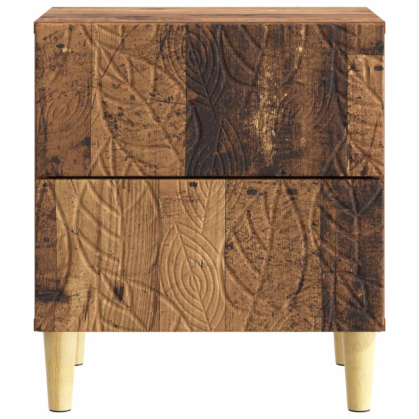 Bedside Table Old Wood 43 x 34.5 x 48 cm Engineered Wood