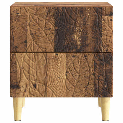Bedside Table Old Wood 43 x 34.5 x 48 cm Engineered Wood
