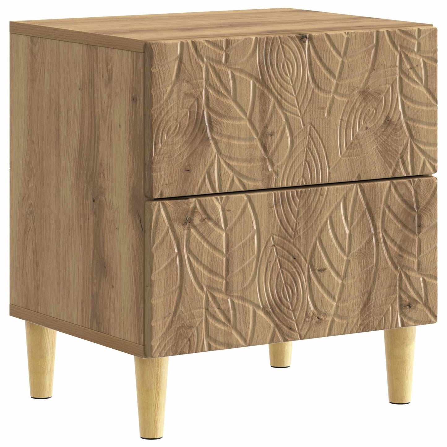 Bedside Table 2 pcs Artisan Oak 43 x 34.5 x 48 cm
