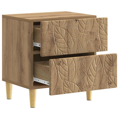 Bedside Table 2 pcs Artisan Oak 43 x 34.5 x 48 cm
