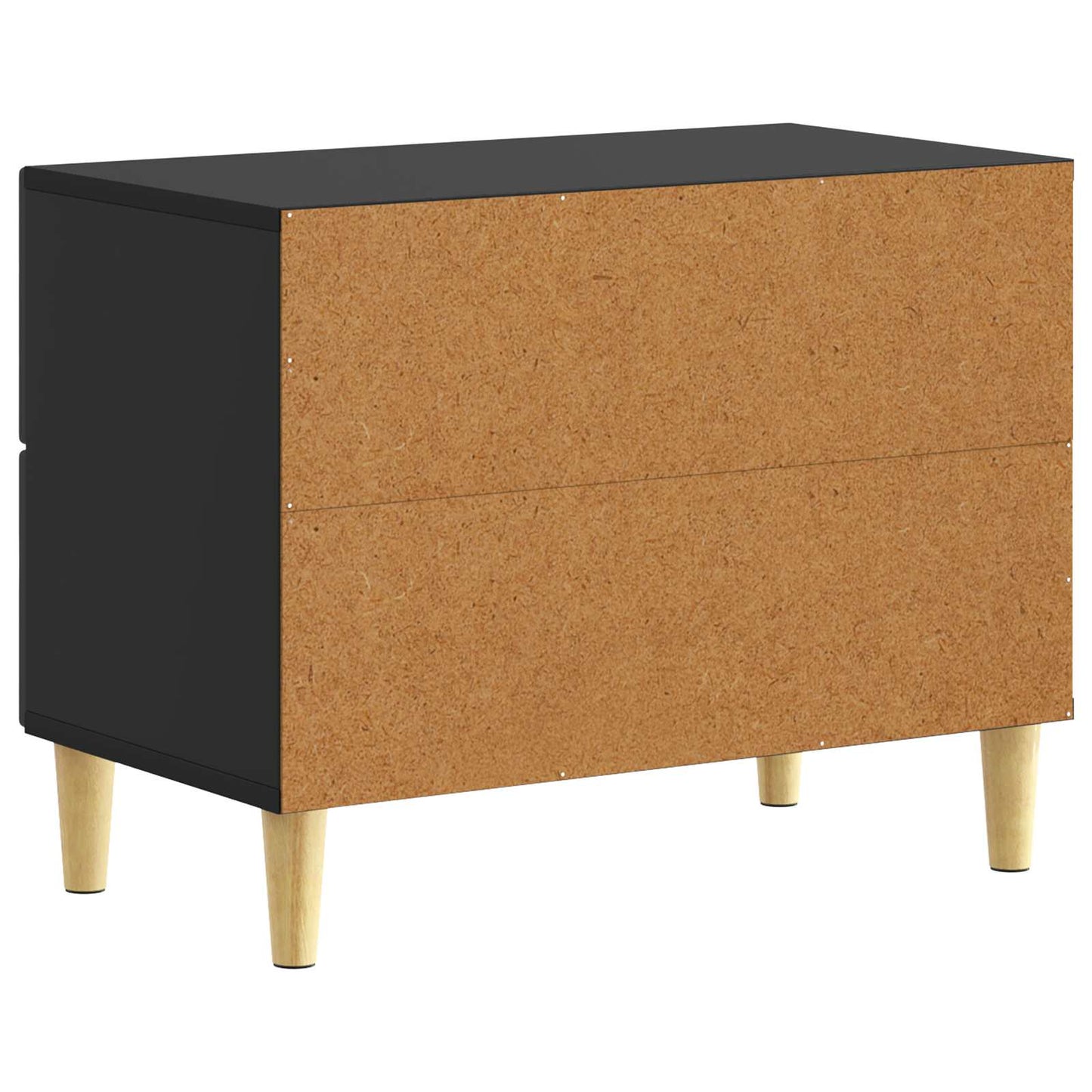 Bedside Table Black 62 x 34.5 x 48 cm Engineered Wood