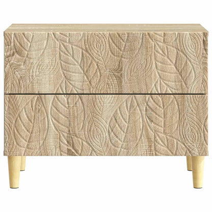 Bedside Table Sonoma Oak 62 x 34.5 x 48 cm Engineered Wood
