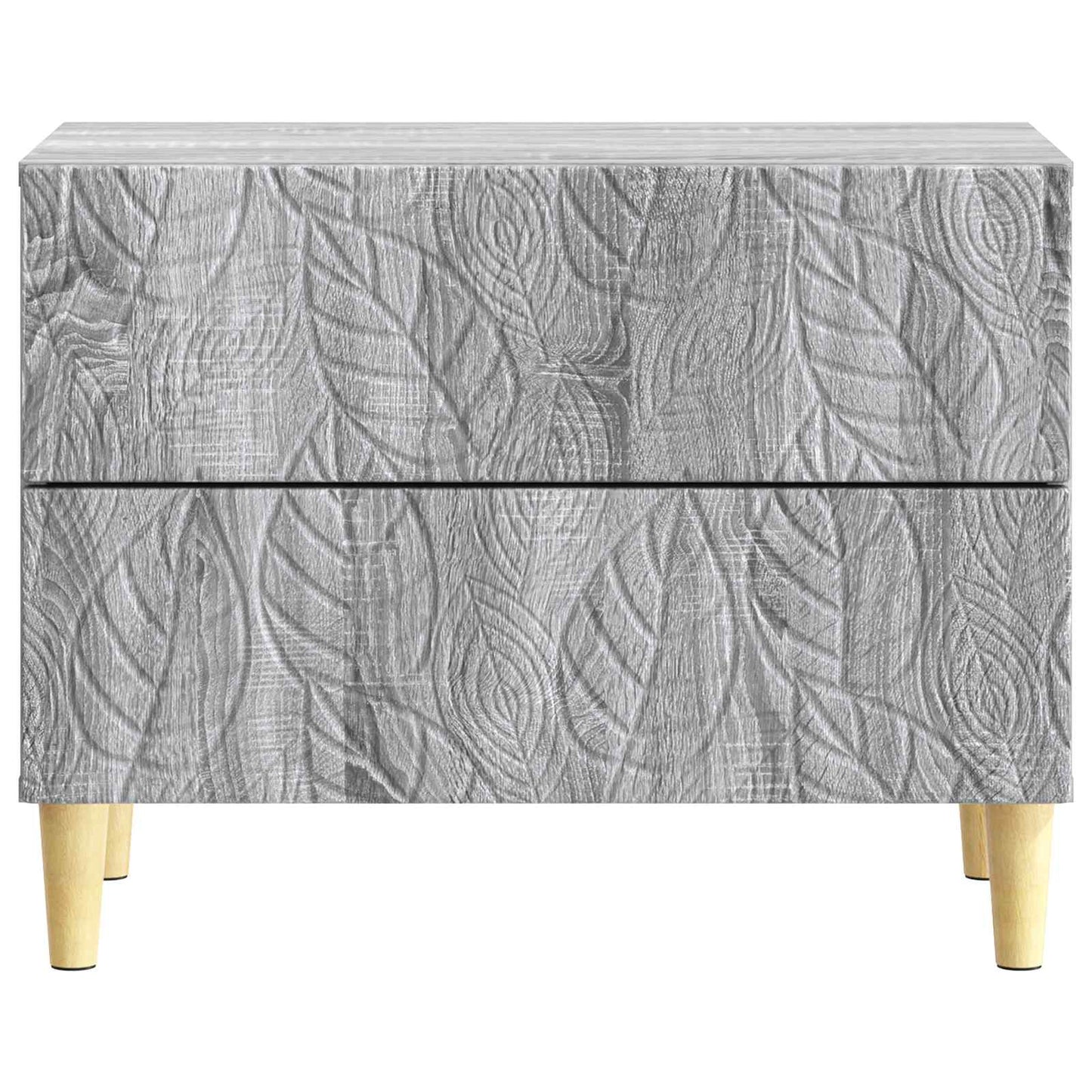 Bedside Table Grey Sonoma 62 x 34.5 x 48 cm Engineered Wood