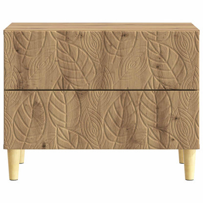 Bedside Table Artisan Oak 62 x 34.5 x 48 cm Engineered Wood