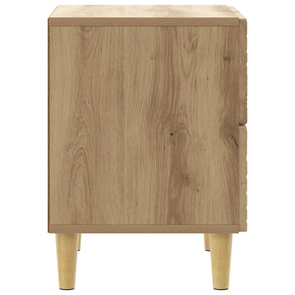 Bedside Table Artisan Oak 62 x 34.5 x 48 cm Engineered Wood