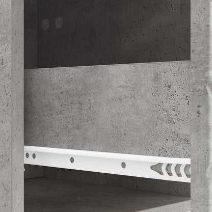 Bedside Table Concrete Grey 43 x 39.5 x 66.5 cm Engineered Wood