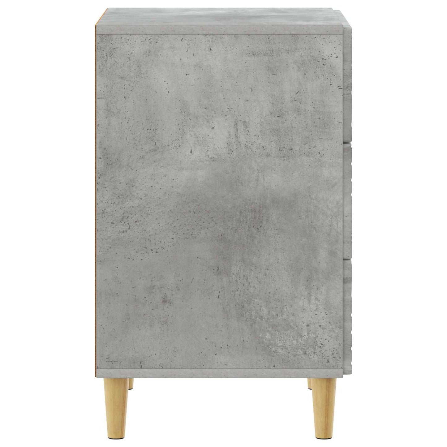 Bedside Table Concrete Grey 43 x 39.5 x 66.5 cm Engineered Wood