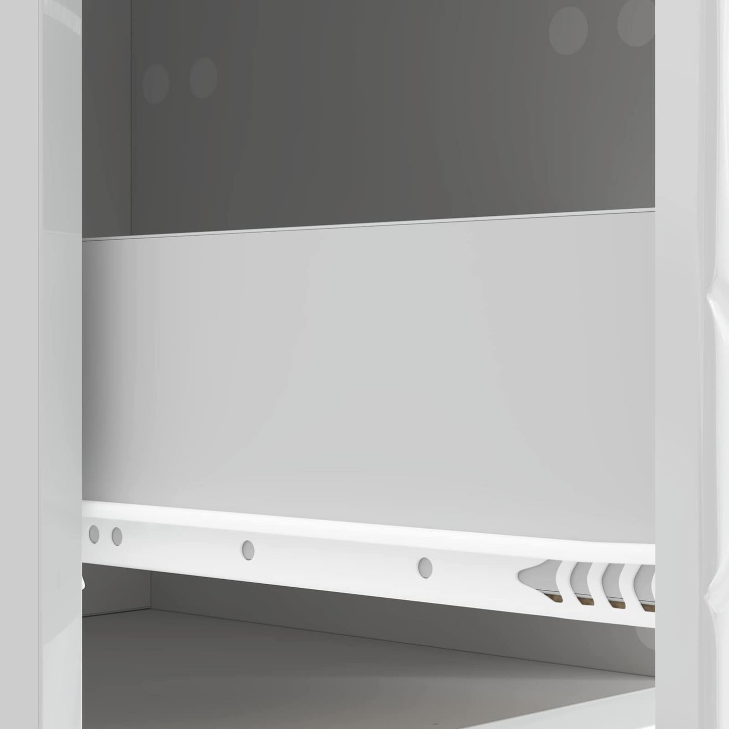 Bedside Table High Gloss White 43 x 39.5 x 66.5 cm