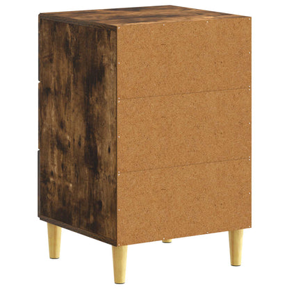 Bedside Table Smoked Oak 43 x 39.5 x 66.5 cm Engineered Wood