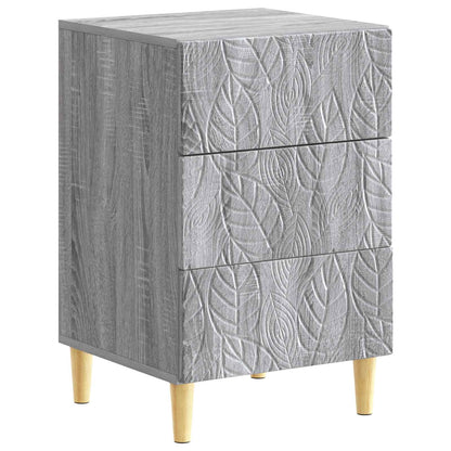 Bedside Table Grey Sonoma 43 x 39.5 x 66.5 cm Engineered Wood