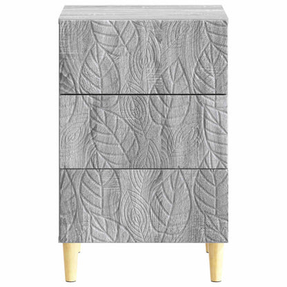 Bedside Table Grey Sonoma 43 x 39.5 x 66.5 cm Engineered Wood