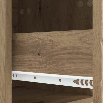 Bedside Table Artisan Oak 43 x 39.5 x 66.5 cm Engineered Wood
