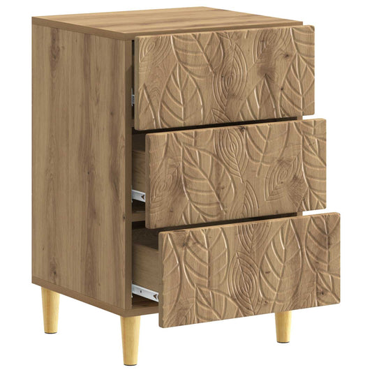 Bedside Table Artisan Oak 43 x 39.5 x 66.5 cm Engineered Wood