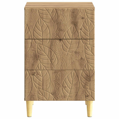 Bedside Table Artisan Oak 43 x 39.5 x 66.5 cm Engineered Wood