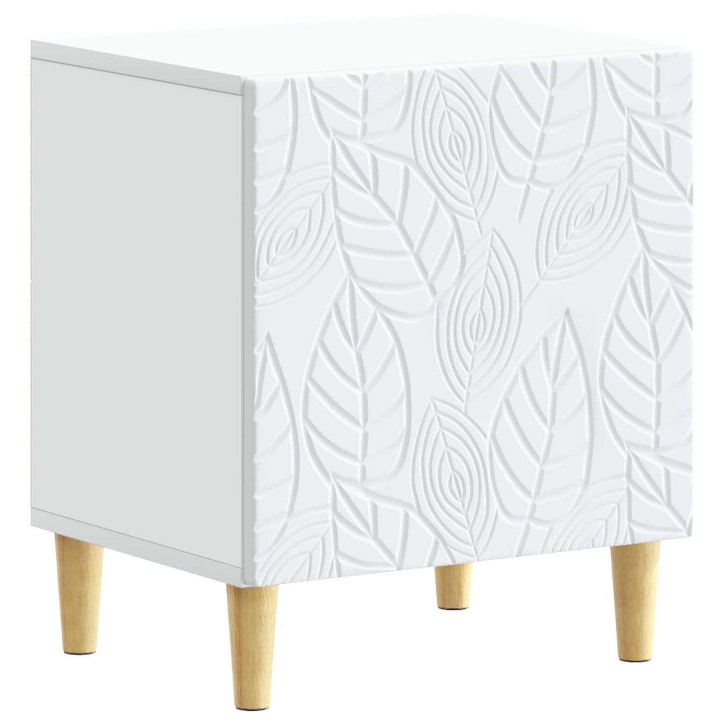 Bedside Table 2 pcs White 43 x 34.5 x 50 cm Engineered Wood