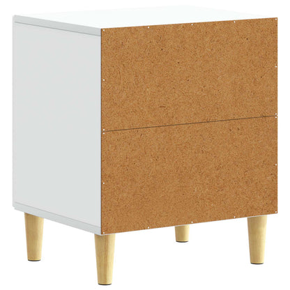 Bedside Table 2 pcs White 43 x 34.5 x 50 cm Engineered Wood