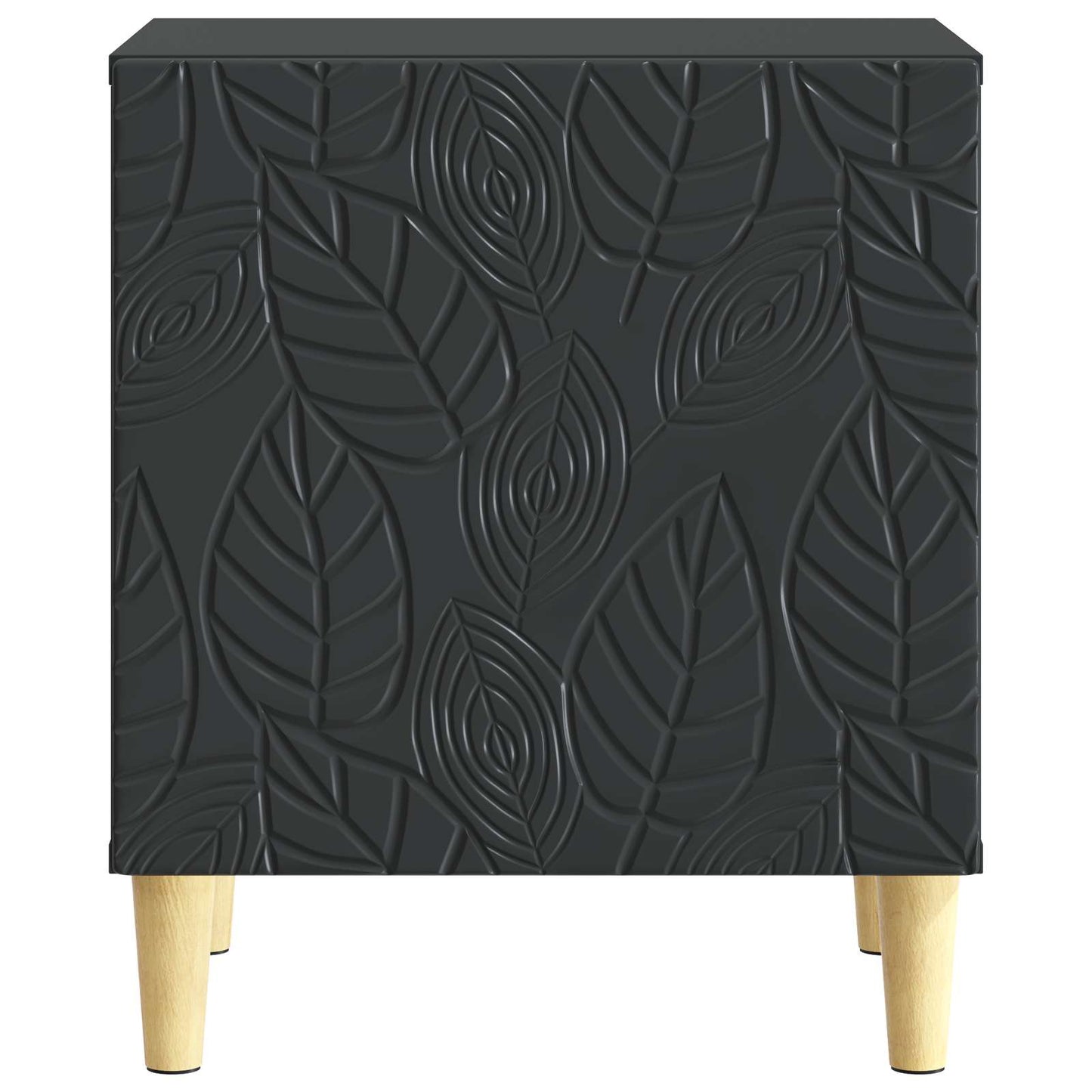 Bedside Table 2 pcs Black 43 x 34.5 x 50 cm Engineered Wood
