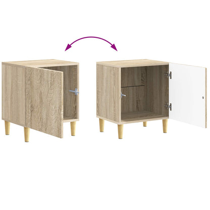 Bedside Table Sonoma Oak 43 x 34.5 x 50 cm Engineered Wood