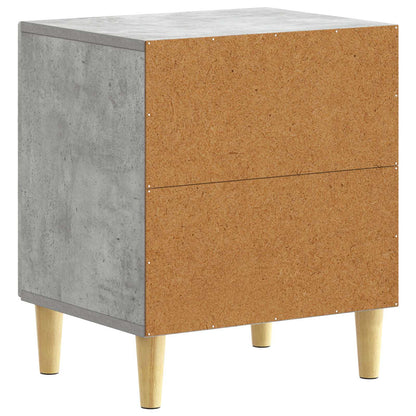 Bedside Table Concrete Grey 43 x 34.5 x 50 cm Engineered Wood