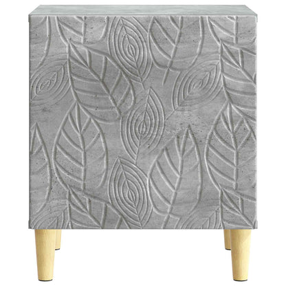 Bedside Table Concrete Grey 43 x 34.5 x 50 cm Engineered Wood