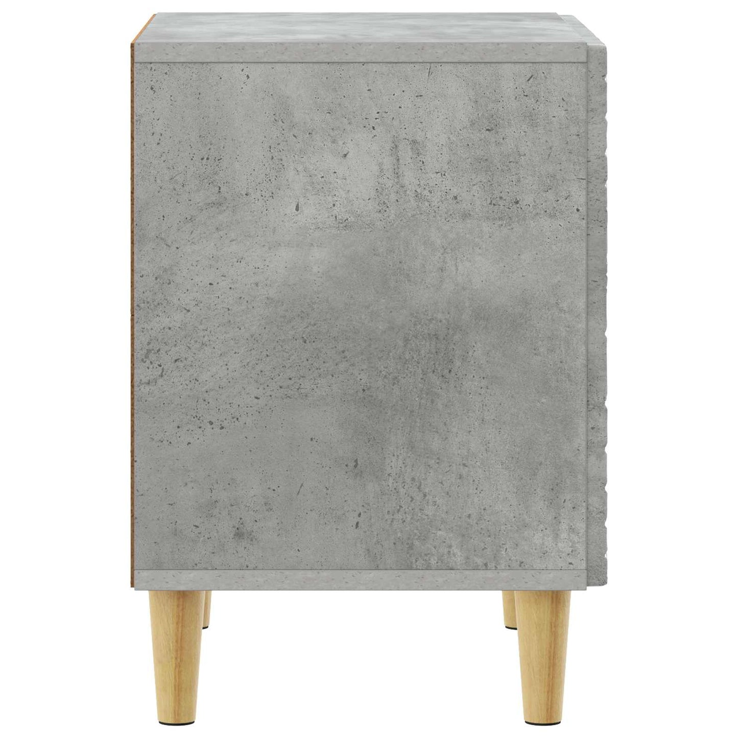 Bedside Table Concrete Grey 43 x 34.5 x 50 cm Engineered Wood
