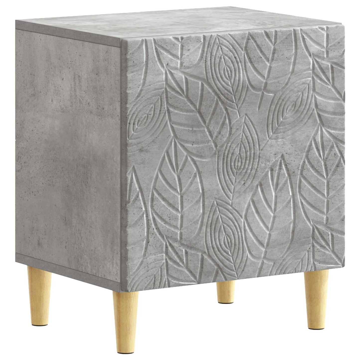 Bedside Table 2 pcs Concrete Grey 43 x 34.5 x 50 cm