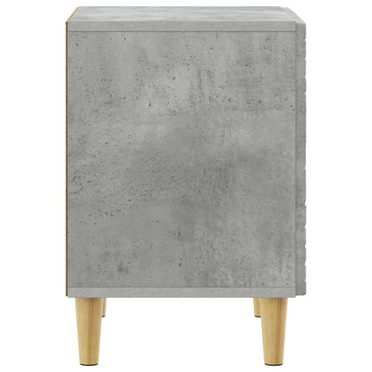 Bedside Table 2 pcs Concrete Grey 43 x 34.5 x 50 cm