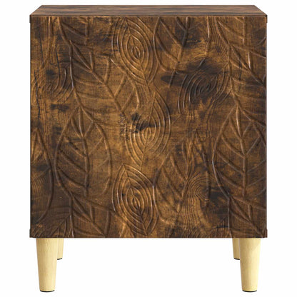 Bedside Table 2 pcs Smoked Oak 43 x 34.5 x 50 cm