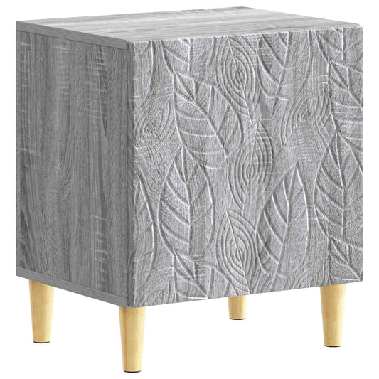 Bedside Table Grey Sonoma 43 x 34.5 x 50 cm Engineered Wood