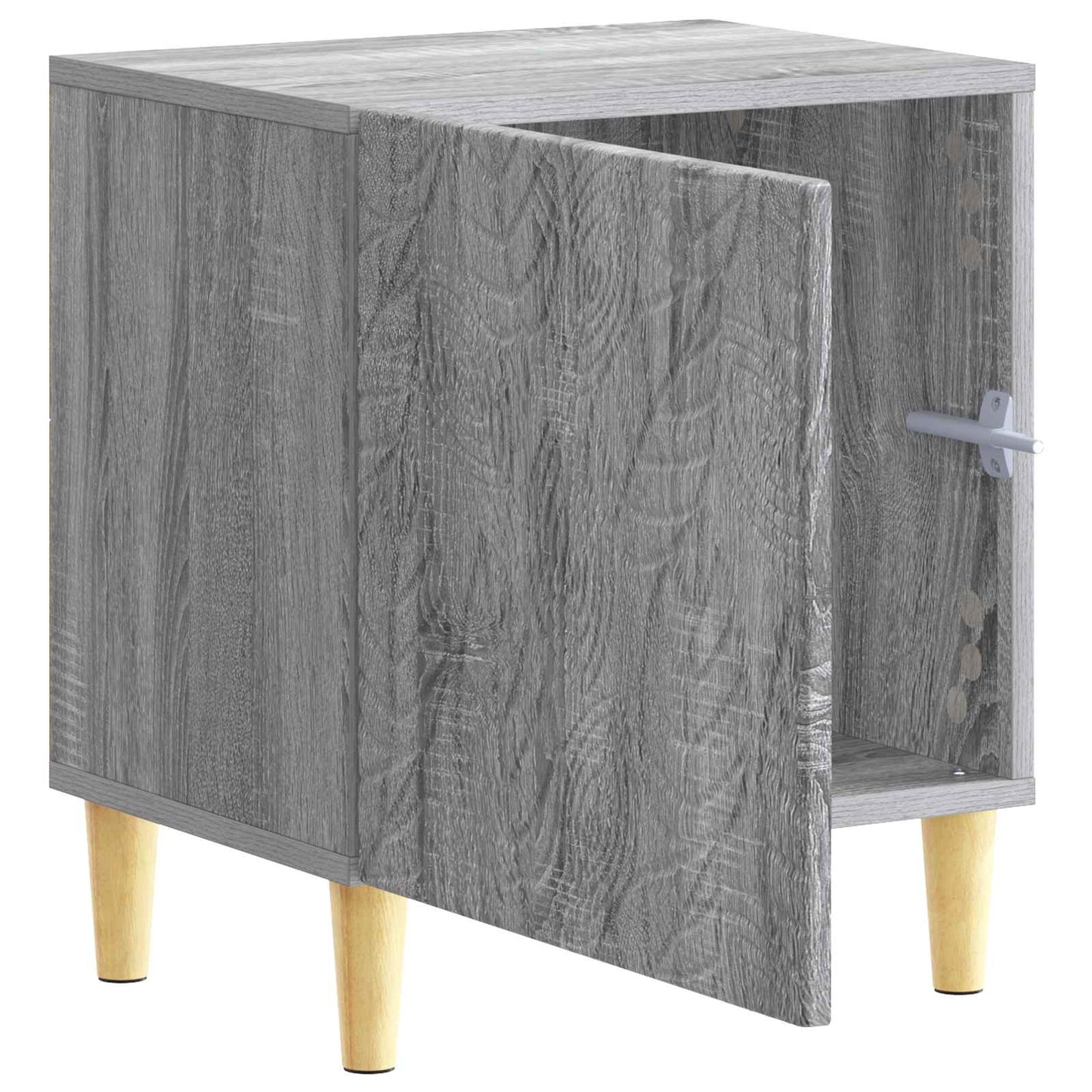 Bedside Table Grey Sonoma 43 x 34.5 x 50 cm Engineered Wood